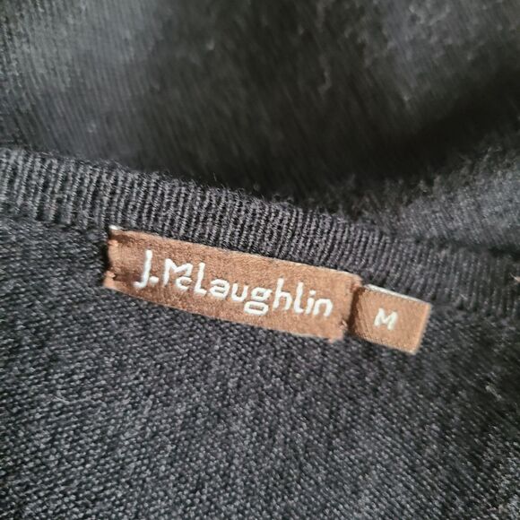 J Mclaughlin Women M Sweater Pullover Top Cabincore Comfortcore Button Embellish - Picture 6 of 10